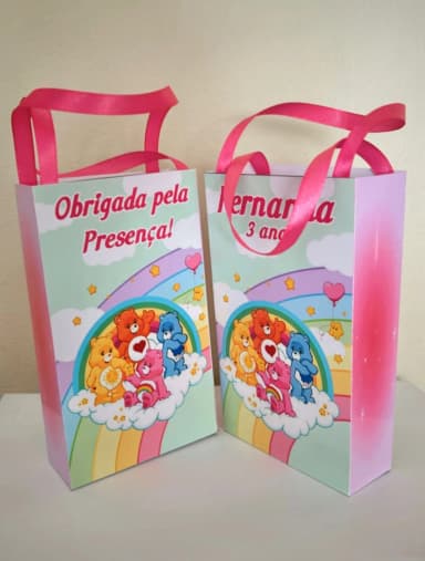 Sacolinhas Personalizada Ursinhos Carinhosos Lembrancinhas Para Aniversário