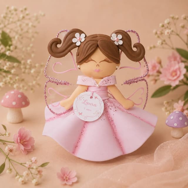 Centro de Mesa Boneca Borboleta Jardim de Borboletas