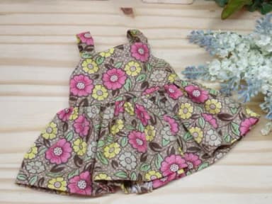 Vestido para Boneca Floral