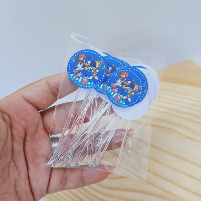 Topper de Doces Personalizados SONIIC opção 2