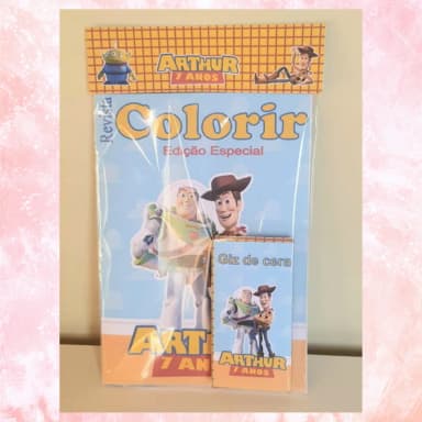 Kit colorir com giz de cera Toy story