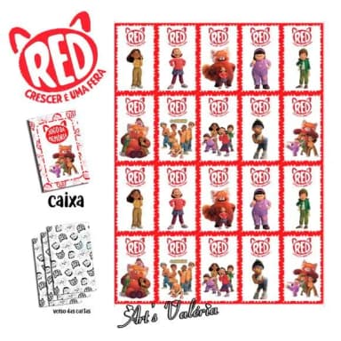 Jogo da Memória Red: Crescer É Uma Fera
