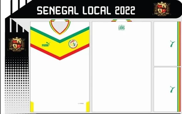 Vetor Da Camisa Senegal Local 2022