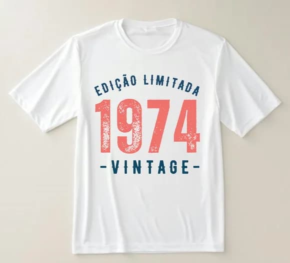 Camiseta Edição Limitada 1974 Vintage