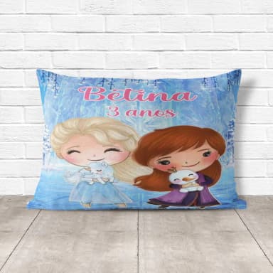 Almofada Personalizada lembrancinhas Frozen Ana e Elsa