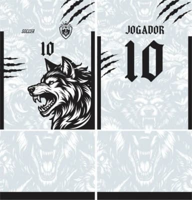 Arte Vetor Camisa Interclasse Lobo Mod-741