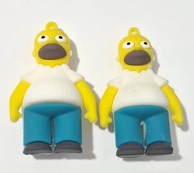 Pingente Homer Simpson Emborrachado Pacote com 2 Unidades