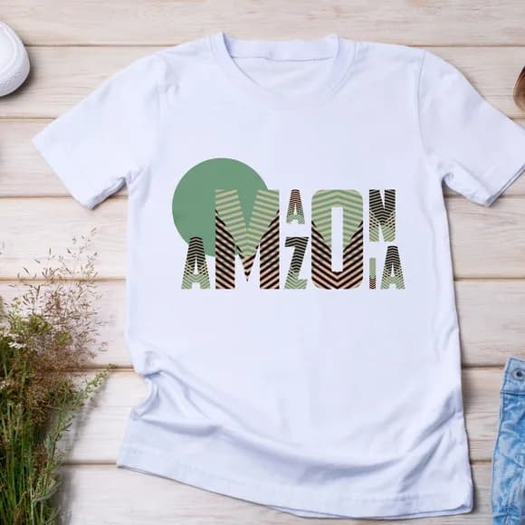 Camiseta Amazônia - Estilo Tropical e Moderno