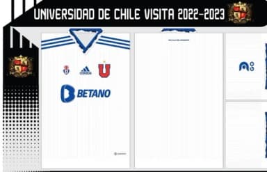 Vetor Camisa Universidad De Chile Visita 2022-2023
