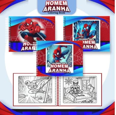 Arquivo Livro de Colorir Homem Aranha 01