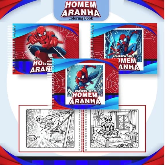 Arquivo Livro de Colorir Homem Aranha 01