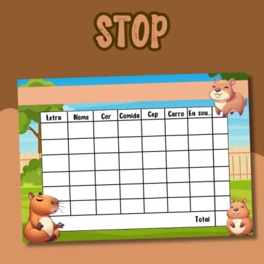 Jogo do Stop ( Conhecido Como Adedanha)