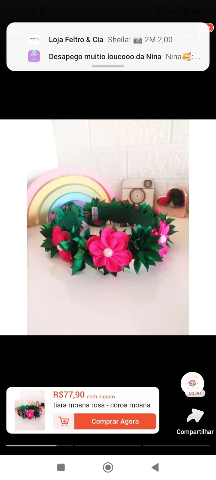 Coroa moana rosa