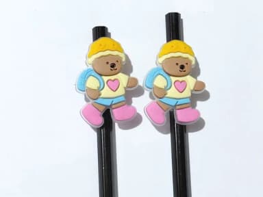 Lápis C/ponteira Urso Bobbie Goods Pacote com 6 Unidades