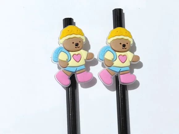 Lápis C/ponteira Urso Bobbie Goods Pacote com 6 Unidades