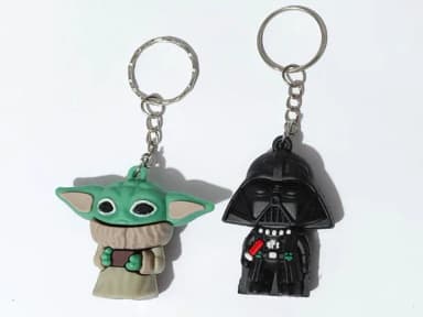 Chaveiro Darth Vader e Yoda Star Wars Pacotes com 2 Unidades