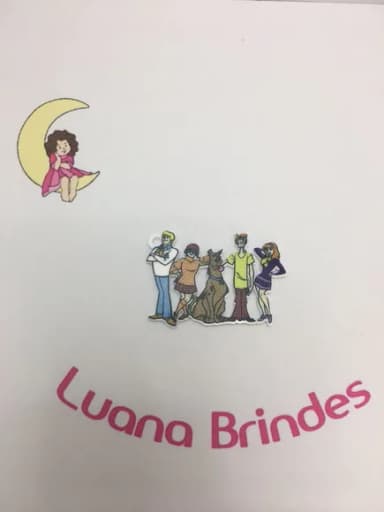 Pingente Clube Scoob Doo de Acrílico Uv Pct 3 Unid