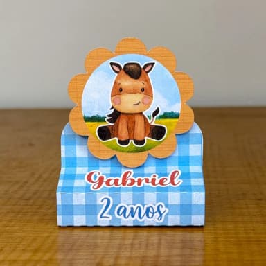 PEGUE E MONTE - Porta Bis Duplo Personalizados FAZENDINHA - Decoração de Festa | Lembrancinhas | Aniversário | Personalizados