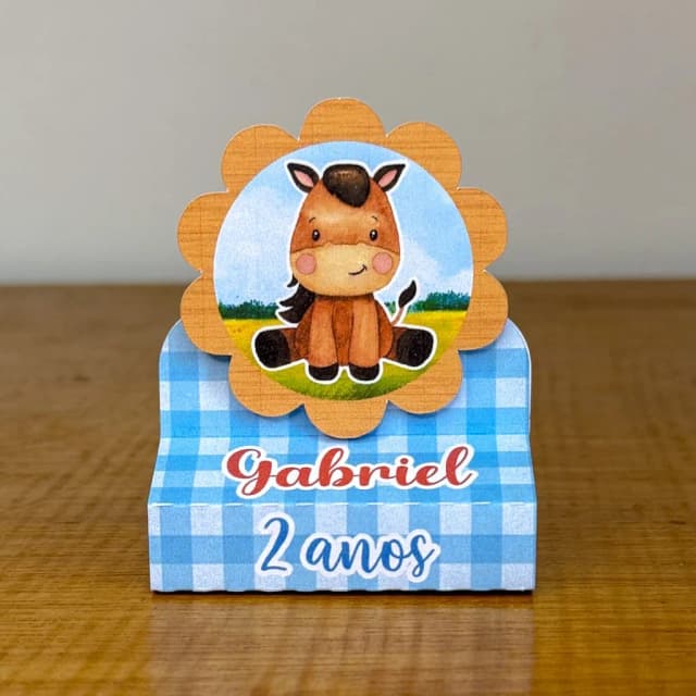 PEGUE E MONTE - Porta Bis Duplo Personalizados FAZENDINHA - Decoração de Festa | Lembrancinhas | Aniversário | Personalizados