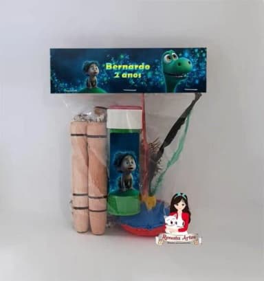 Kit Lembrancinha com Bolha de Sabão o Bom Dinossauro