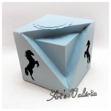 Caixa Haras com Cavalo Vazado - 6cm