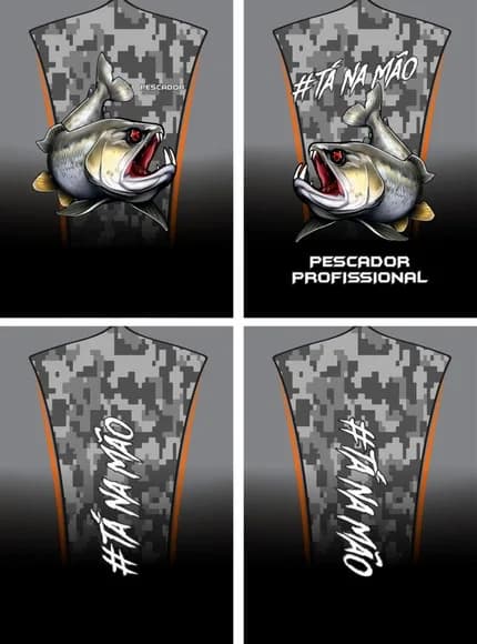 Arte Vetor Camisa Pesca-mod-0139