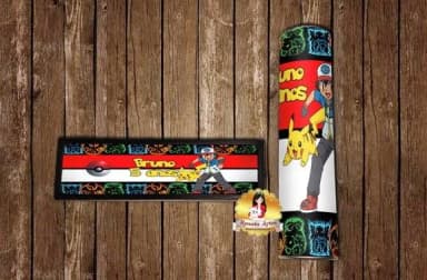 Kit Dominó e Pega Varetas Pokemon