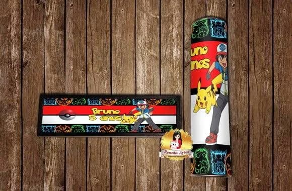 Kit Dominó e Pega Varetas Pokemon