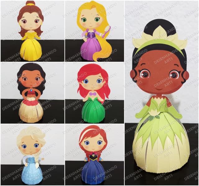 ARQUIVO DE CORTE PORTA BOMBOM PRINCESAS CUTE 02 ARQUIVO DE CORTE PORTA BOMBOM PRINCESAS CUTE 02