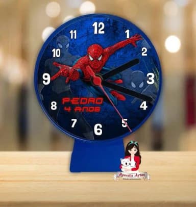 Relógio de Mesa Homem Aranha