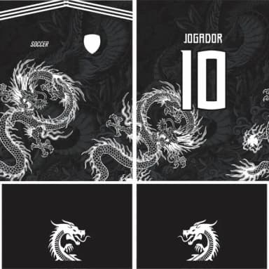 Arte Vetor Camisa Interclasse Dragão Mod-266