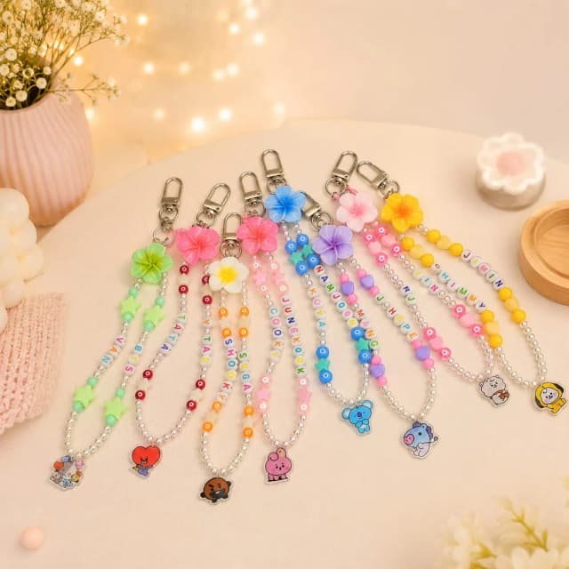 Chaveiro Personalizado - Bangtan - BTS e BT21 | RM, Jin, Suga, J-Hope, Jimin, V (Taehyng) e Jungkook