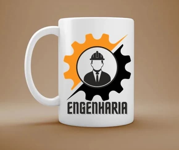 Caneca Profissão Engenharia Presente para Engenheiro