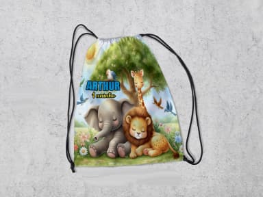 Mochilinha Personalizada Safari Baby