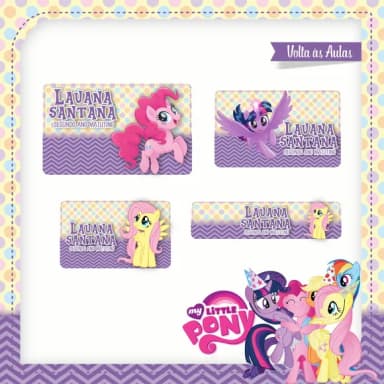 60 Etiquetas My Little Poney