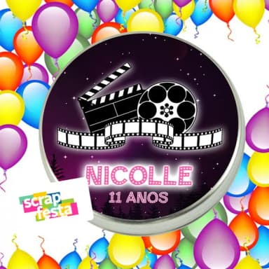 Latinha Personalizada Festa Cinema Filme