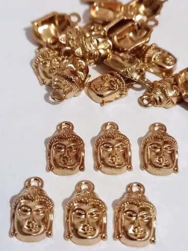 Pingente Buda Metal Dourado - 10 Unidades