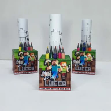 Kit Pintura na Caixa Minecraft