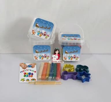 Kit Massinha no Baldinho Personalizada Natal