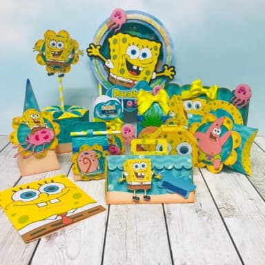 Kit 30 Lembranças Bob Esponja