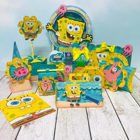 Kit 30 Lembranças Bob Esponja