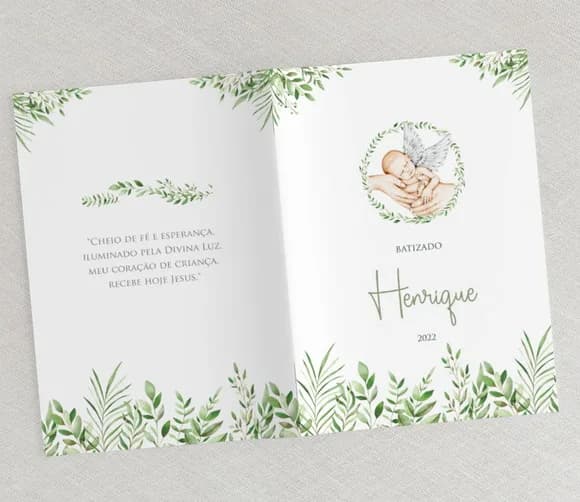 Livrinho De Orações Para Batizado - Angel Newborn