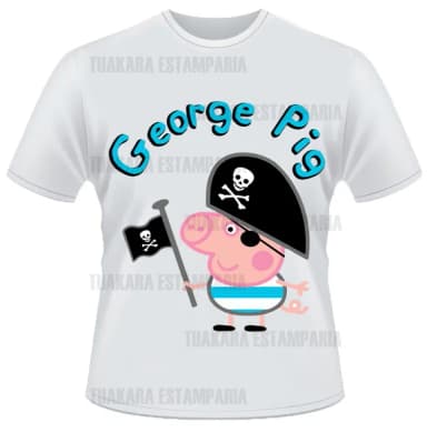 Camiseta George Pig Pirata