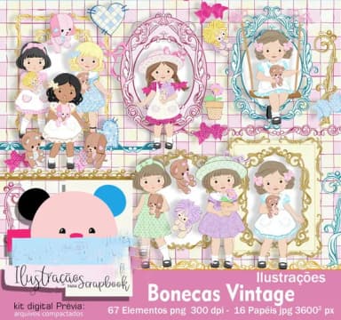 Kit Digital Bonecas 01