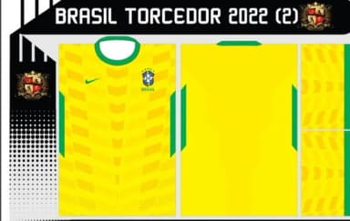 Vetor Da Camisa Brasil Torcedor 2022 (2