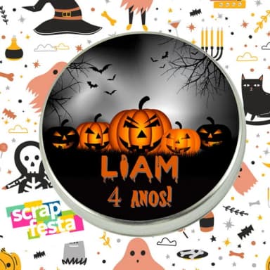 Latinha Personalizada Festa Halloween