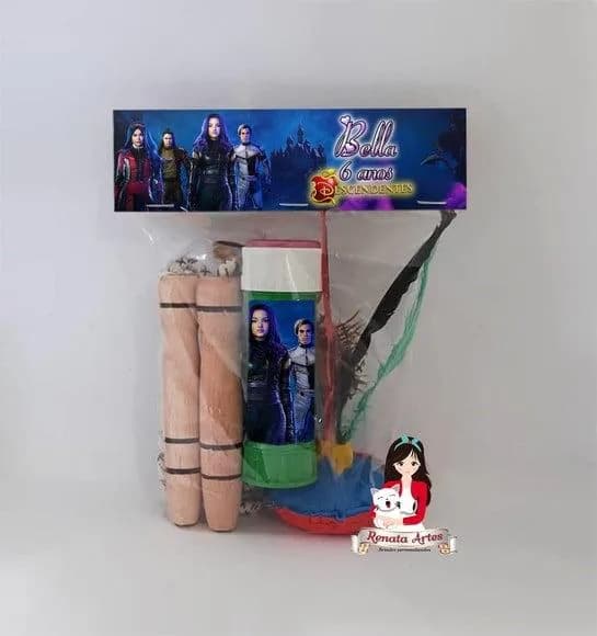 Kit Lembrancinha com Bolha de Sabão Descendentes 3