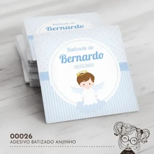 Adesivo Quadrado Anjinho - 00026