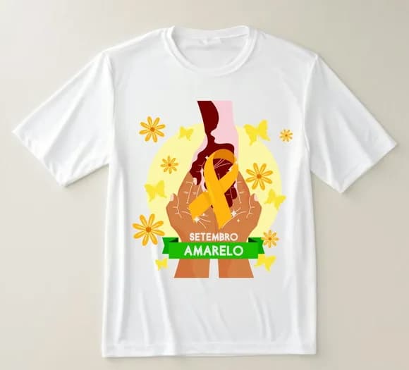 Camiseta Setembro Amarelo Juntos pela Vida