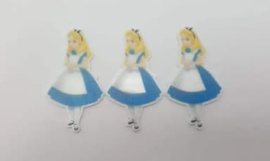 Aplique da Alice em Acrílico Uv com 5cm
